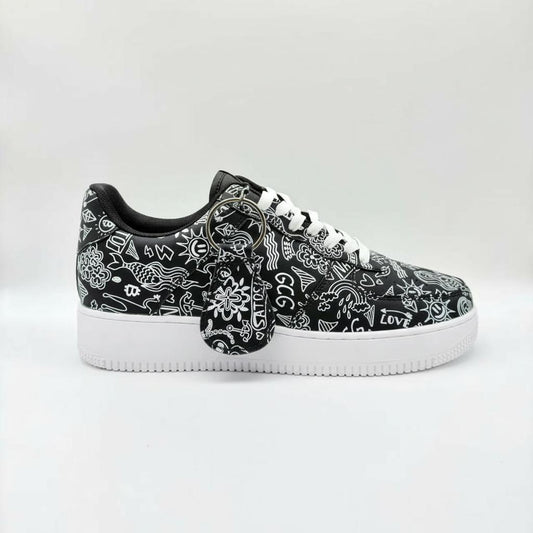 Gutter Cat Gang Sneakers: Black Tats